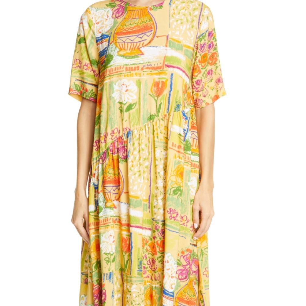 Collina Strada ritual dress floral potted plant